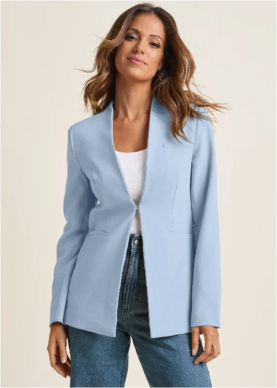 Structured Blazer  - Light Blue