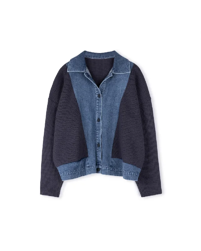 Knit & Denim Jacket