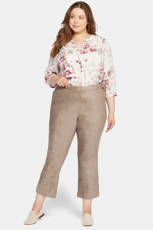 Slim Bootcut Pull-On Pants In Plus Size - Saddlewood