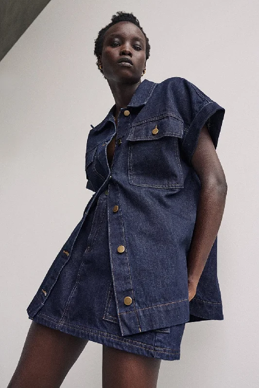 FELIX INDIGO SHORT SLEEVE SHIRT