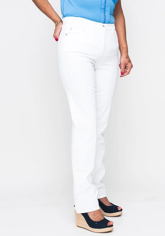 Gerry Weber Romy Regular Length Straight Leg Jeans, White