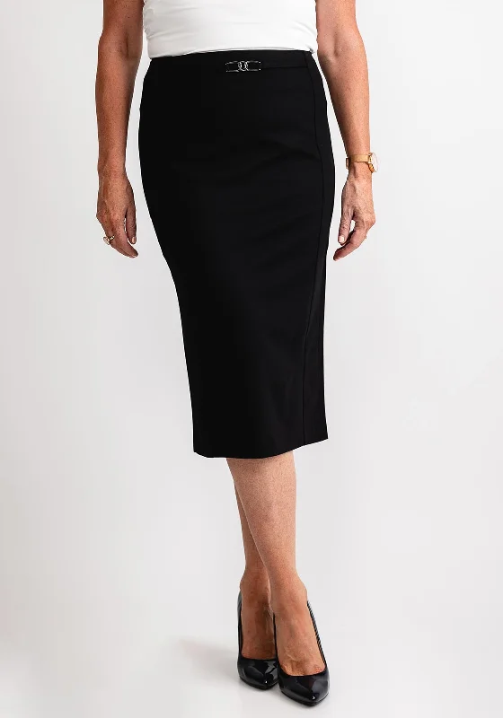 Gerry Weber Hardware Pencil Midi Skirt, Black