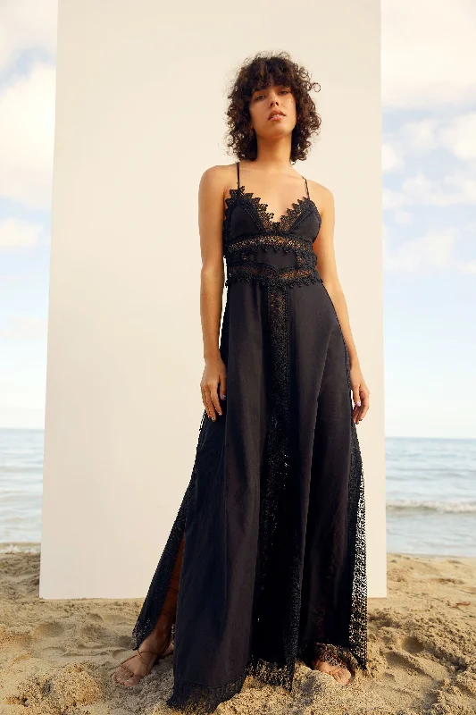 Imagen Long Dress - Black