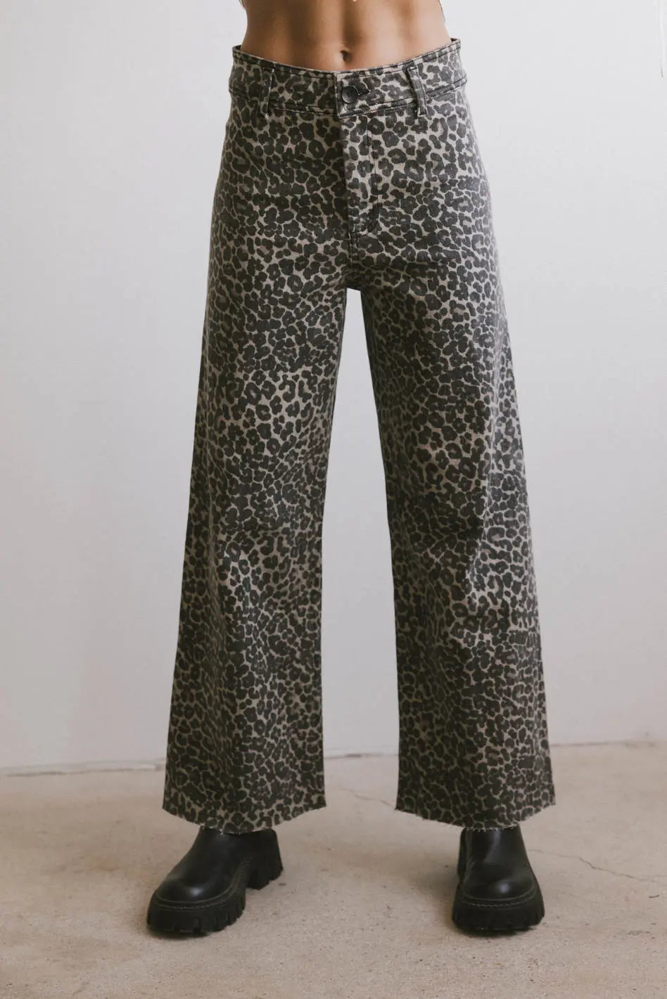 Kortnee Leopard Print Jeans