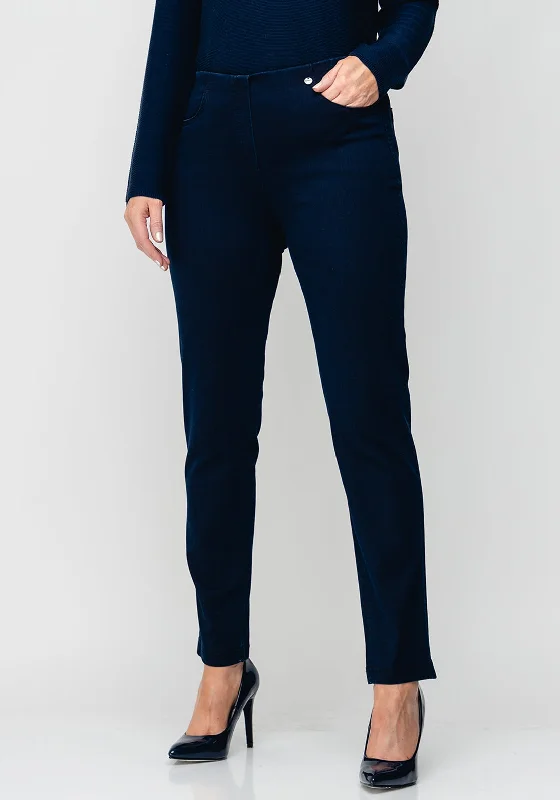 Robell Bella Slim Stretch Denim Jeggings, Navy