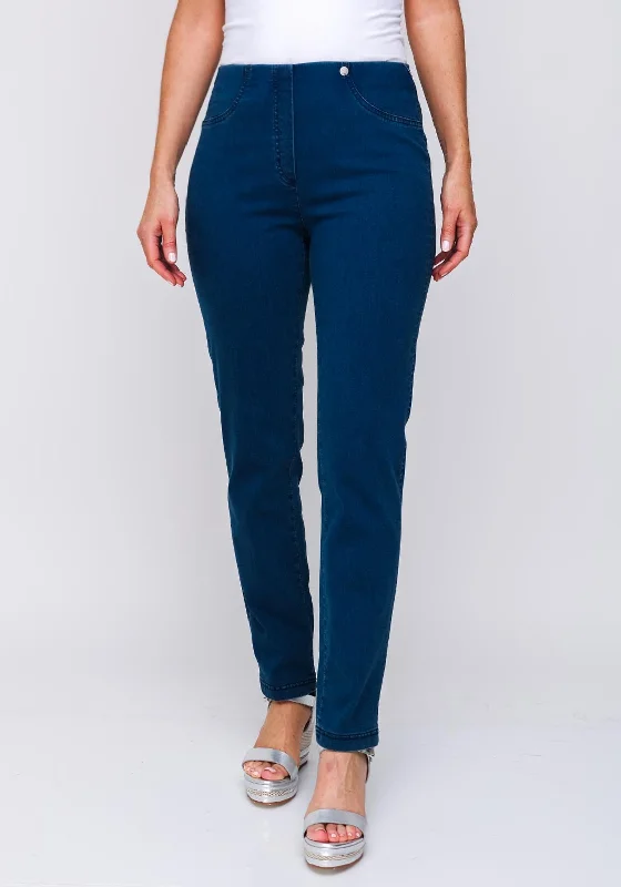 Robell Bella Stretch Denim Jeans, Natural Blue