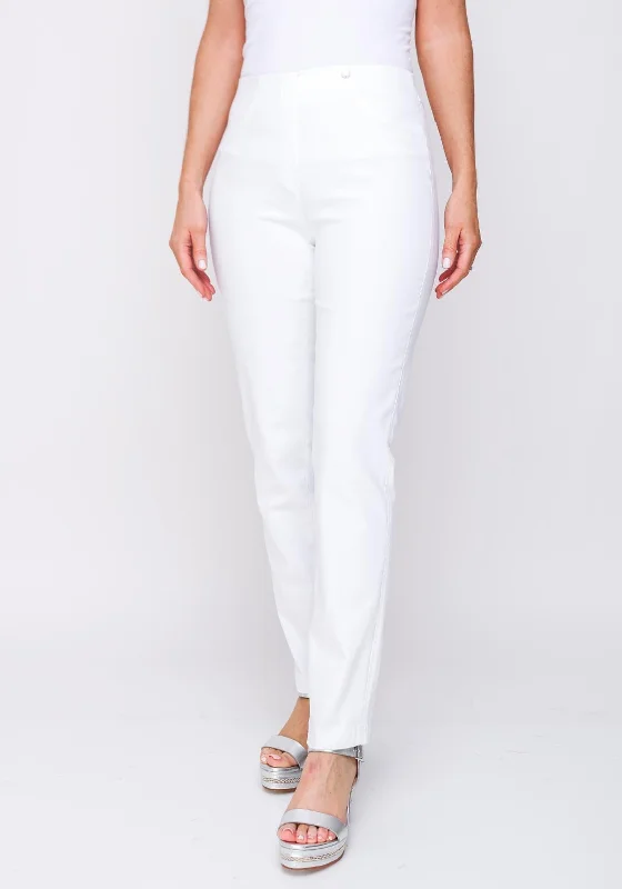 Robell Bella Stretch Denim Jeans, White