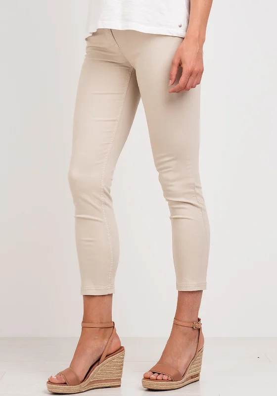 Robell Elena 09 Skinny Crop Jeans, Beige