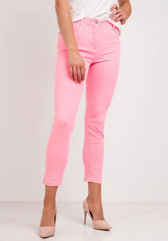 Robell Elena 09 Skinny Crop Jeans, Neon Pink