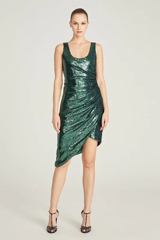 Rollin Sequin Dress - Emerald