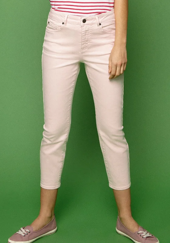 White Stuff Ash Straight Cropped Jeans, Pale Pink