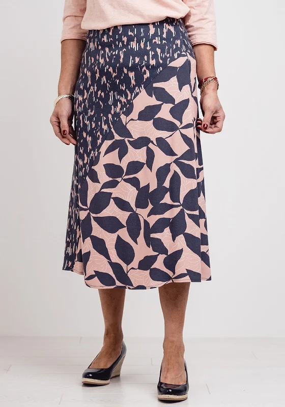 White Stuff Hidden Tiger Skirt, Grey & Pink