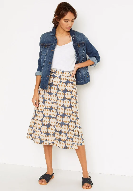 White Stuff Summer Reversible Wrap Skirt, Multi