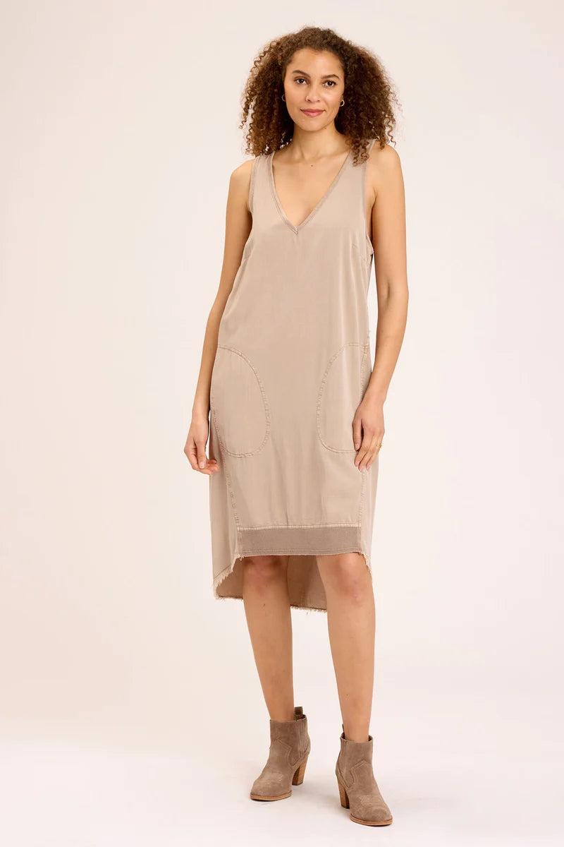 Winesa Tank Dress - Sandalwood Pigment