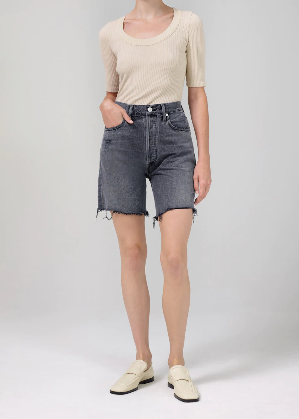 Camilla Frayed Hem Short - Karma