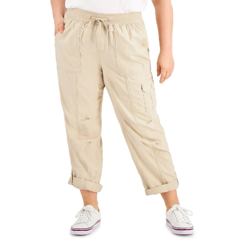 Tommy Hilfiger Women's Cargo Pants Brown Size 1X