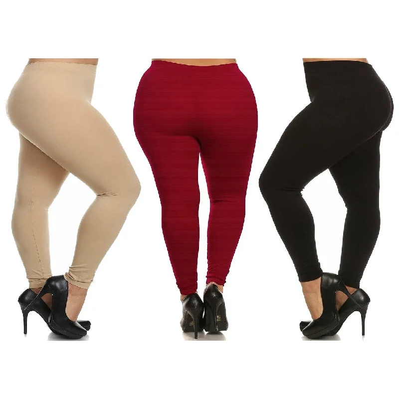 Womens UltraSoft High Waisted Yoga Leggings Plus Size Ankle Length Black