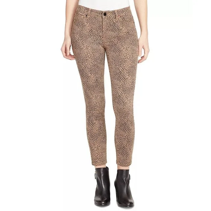 WILLIAM RAST Women's Perfect Animal Print Skinny Jeans Brown Size 24